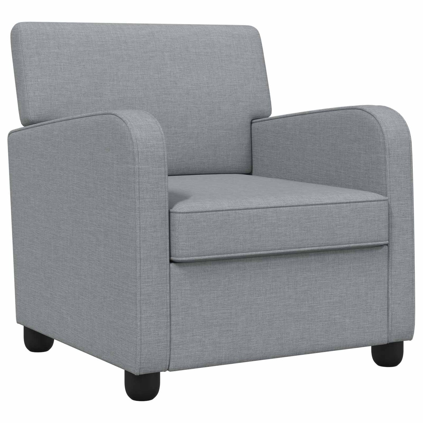 Armchair Light Grey Fabric