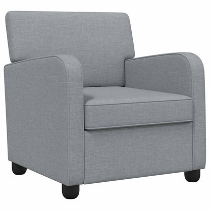 Armchair Light Grey Fabric