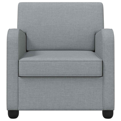 Armchair Light Grey Fabric