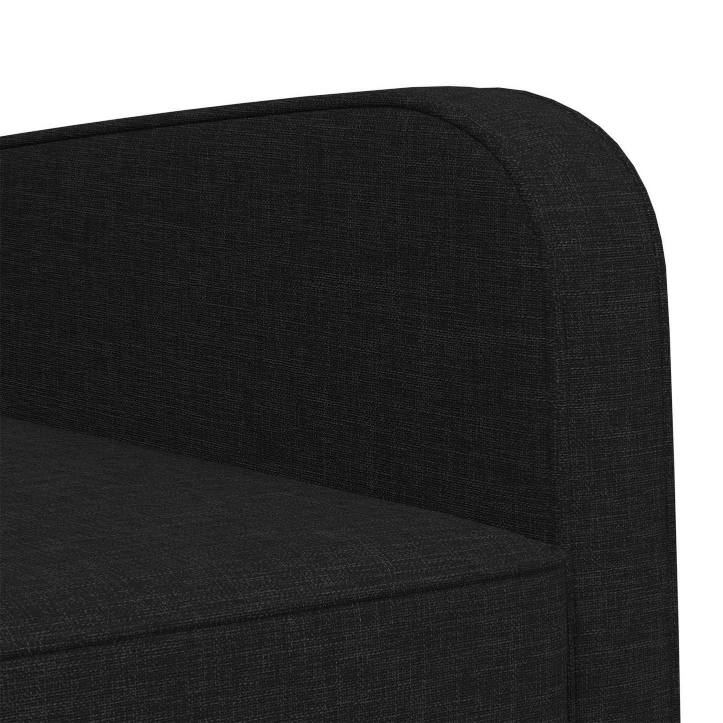 Armchair Black Fabric