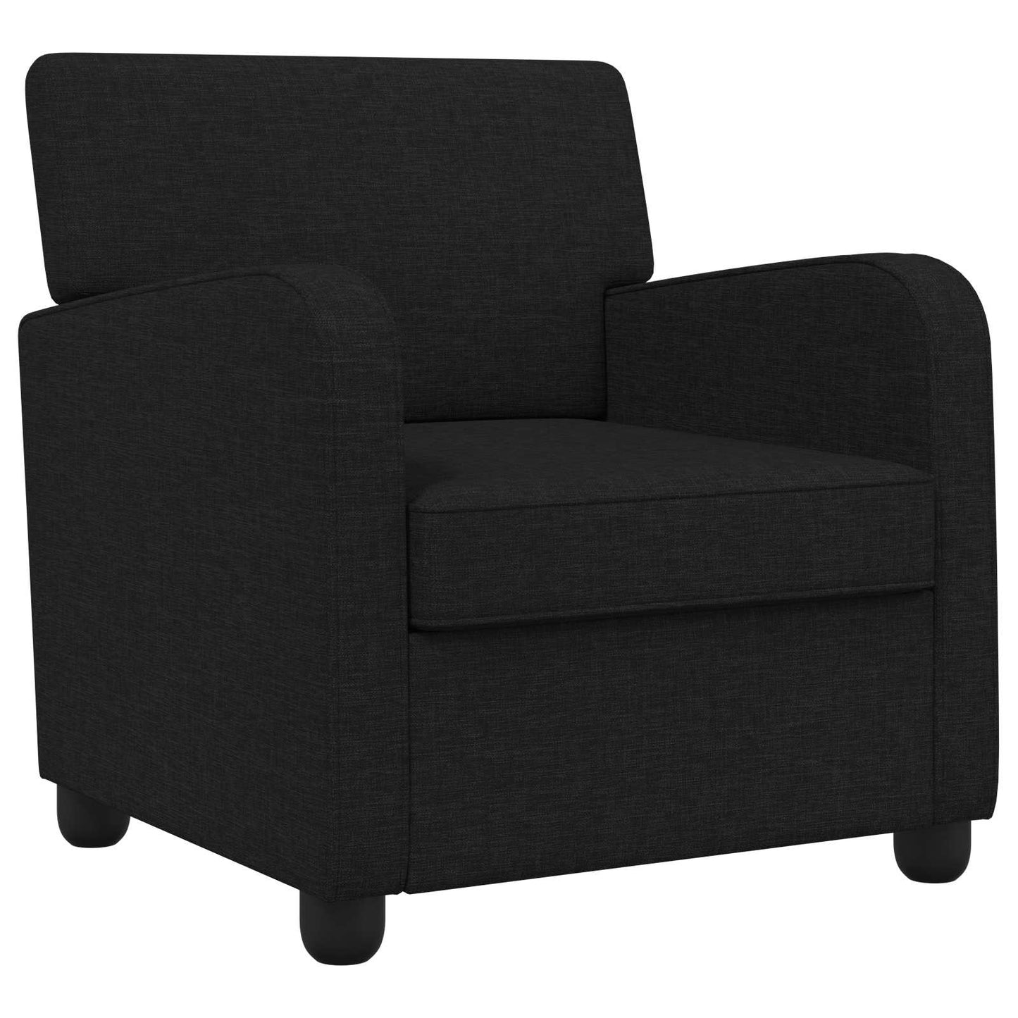 Armchair Black Fabric