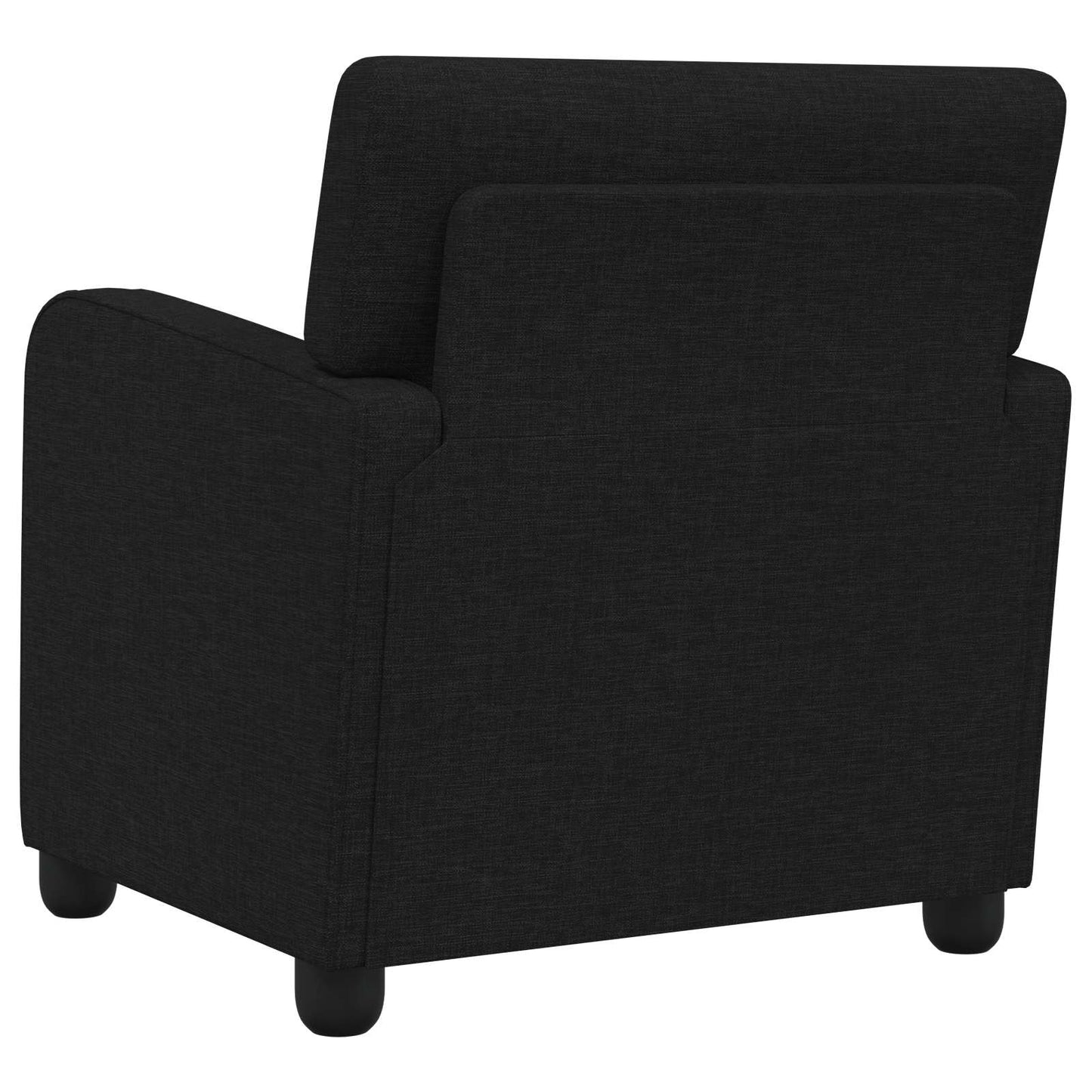Armchair Black Fabric