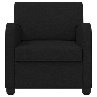 Armchair Black Fabric