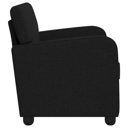 Armchair Black Fabric