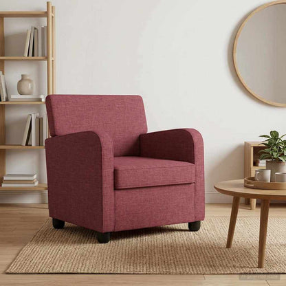 Armchair Wine Red Fabric