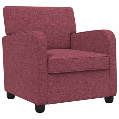 Armchair Wine Red Fabric