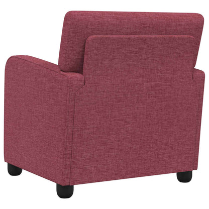 Armchair Wine Red Fabric