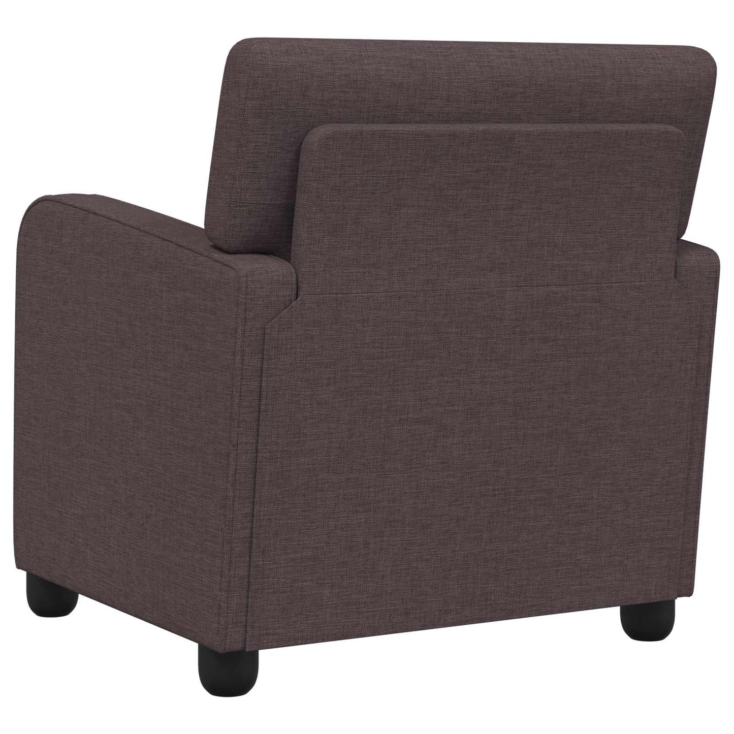 Armchair Dark Brown Fabric