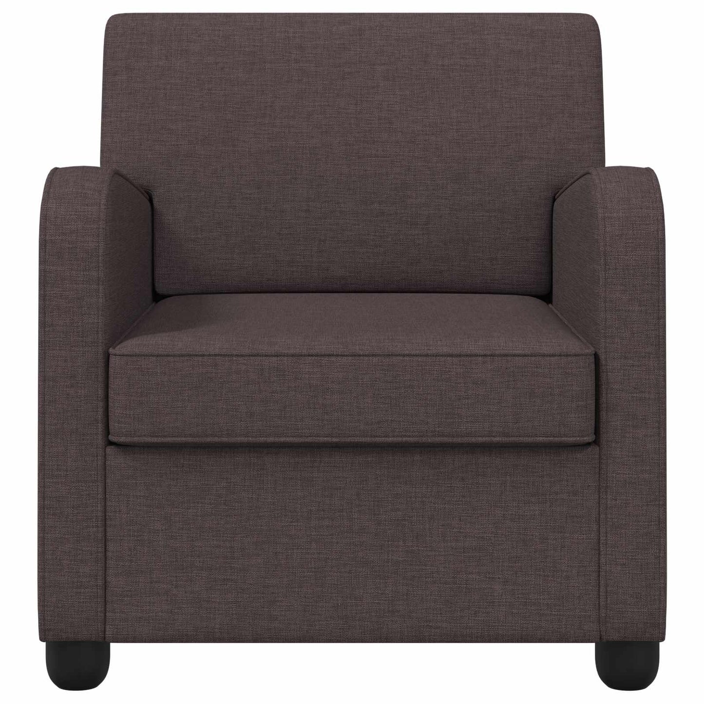 Armchair Dark Brown Fabric