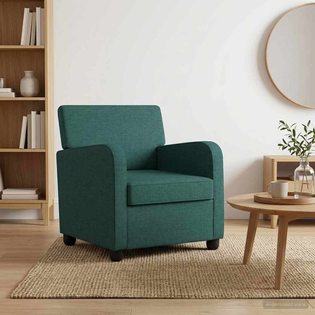 Armchair Dark Green Fabric