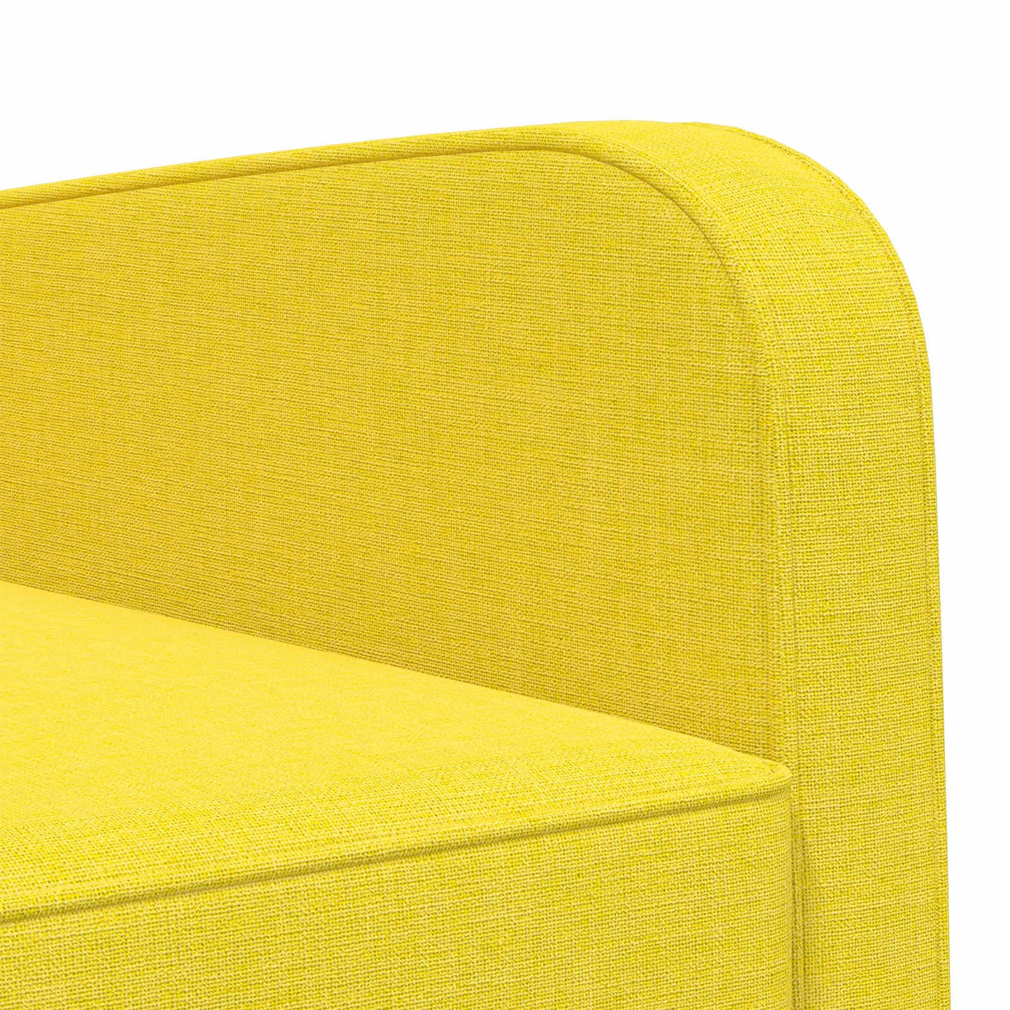 Armchair Light Yellow Fabric