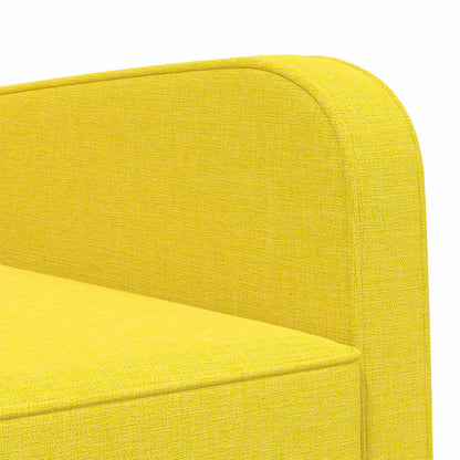 Armchair Light Yellow Fabric
