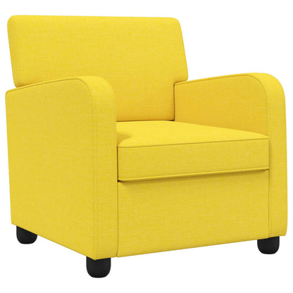 Armchair Light Yellow Fabric