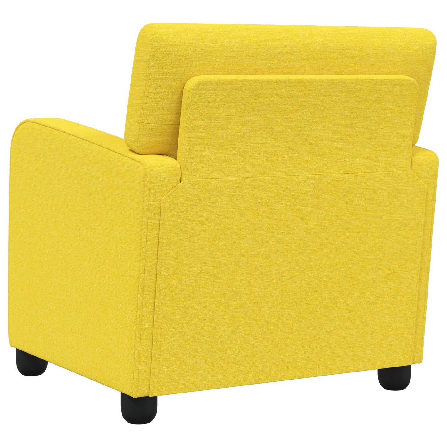 Armchair Light Yellow Fabric