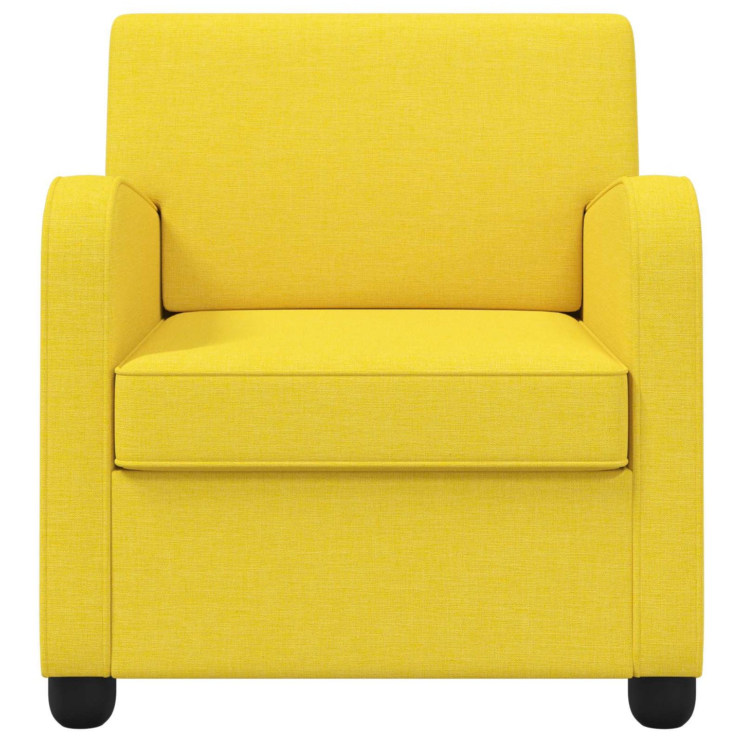 Armchair Light Yellow Fabric