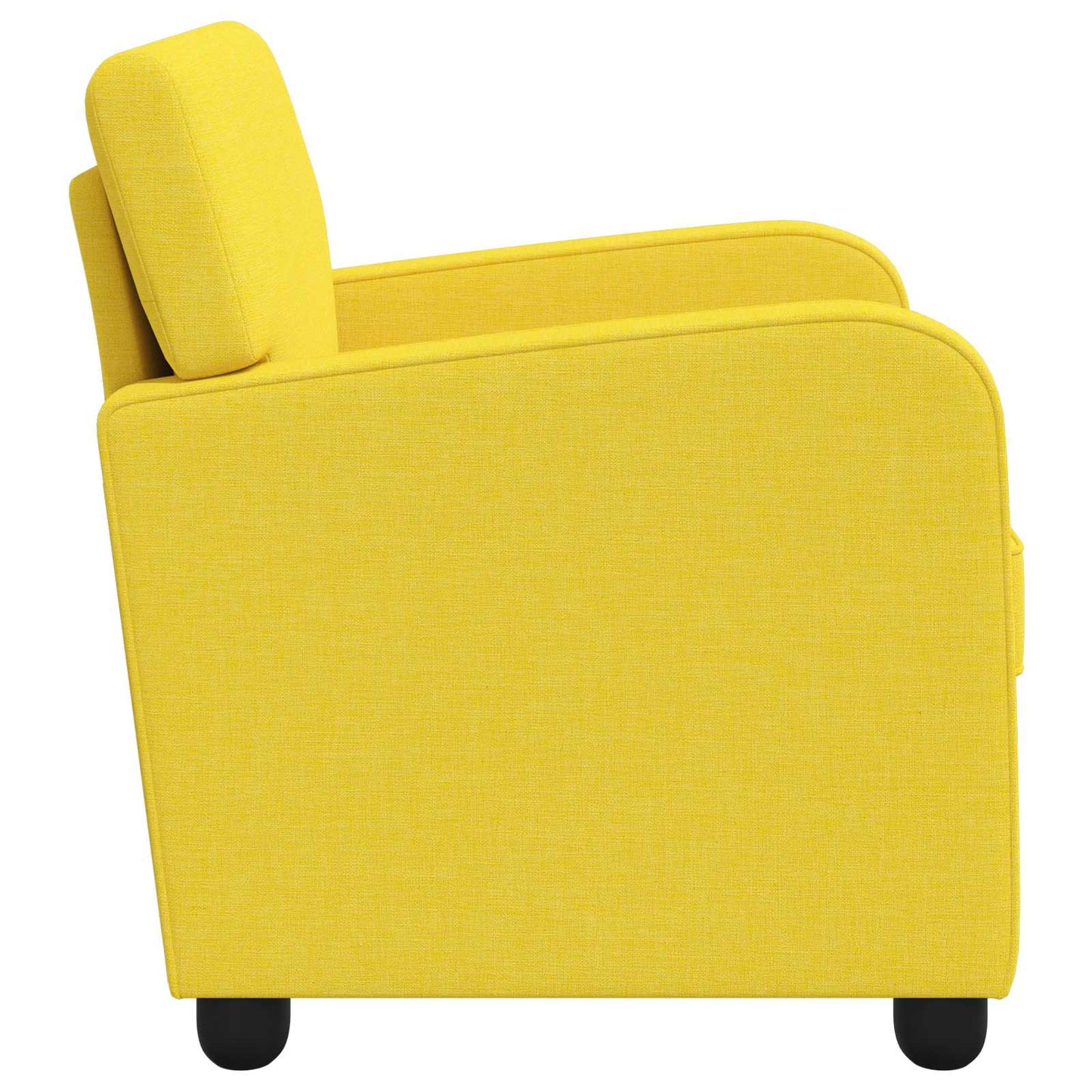 Armchair Light Yellow Fabric