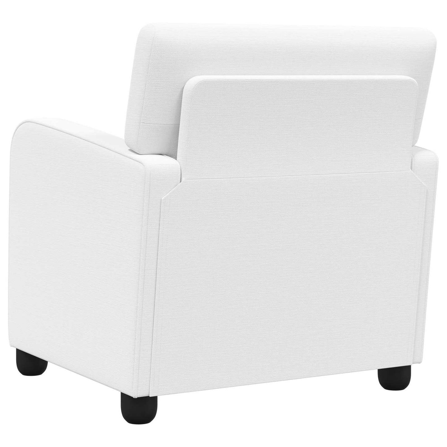 Armchair White Fabric