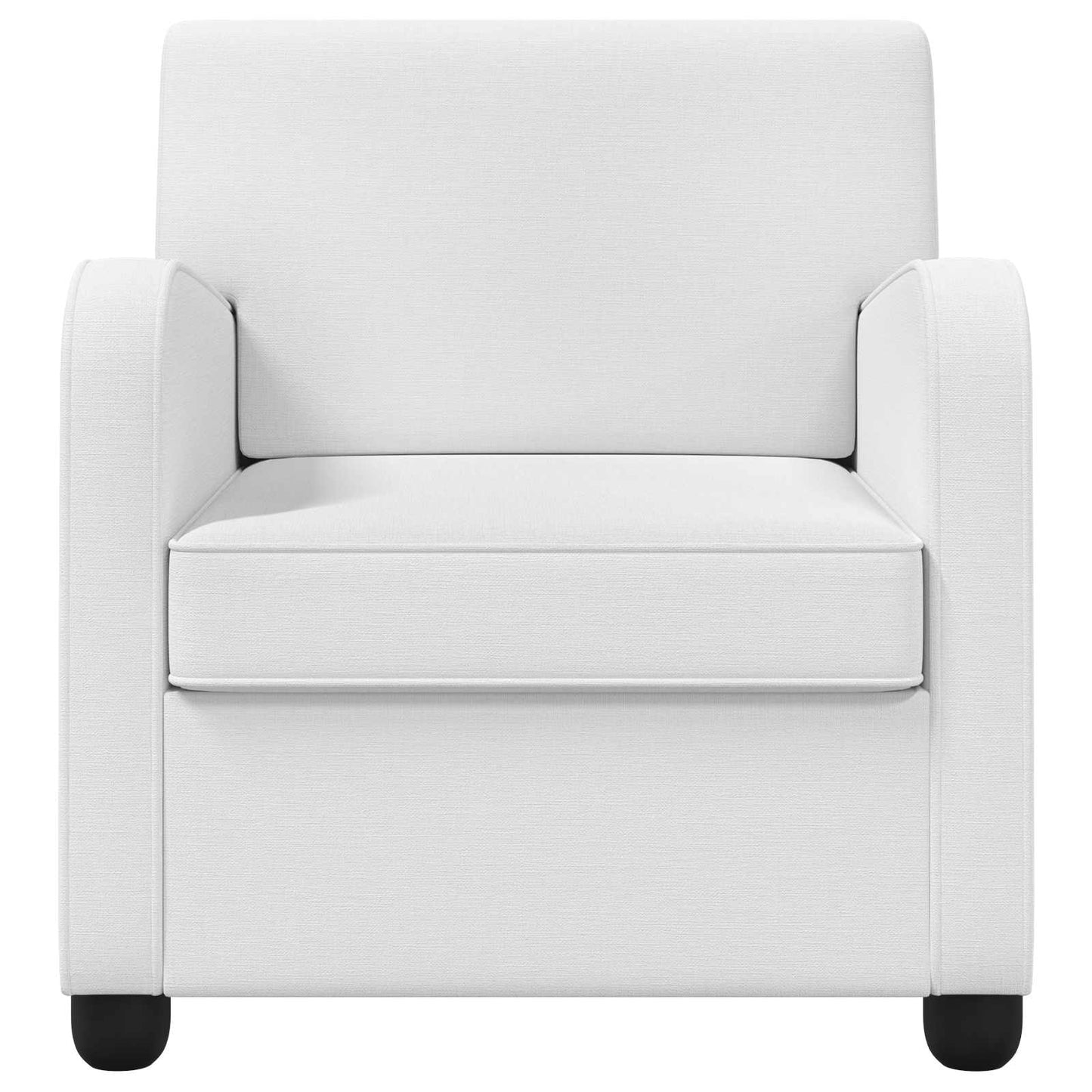 Armchair White Fabric