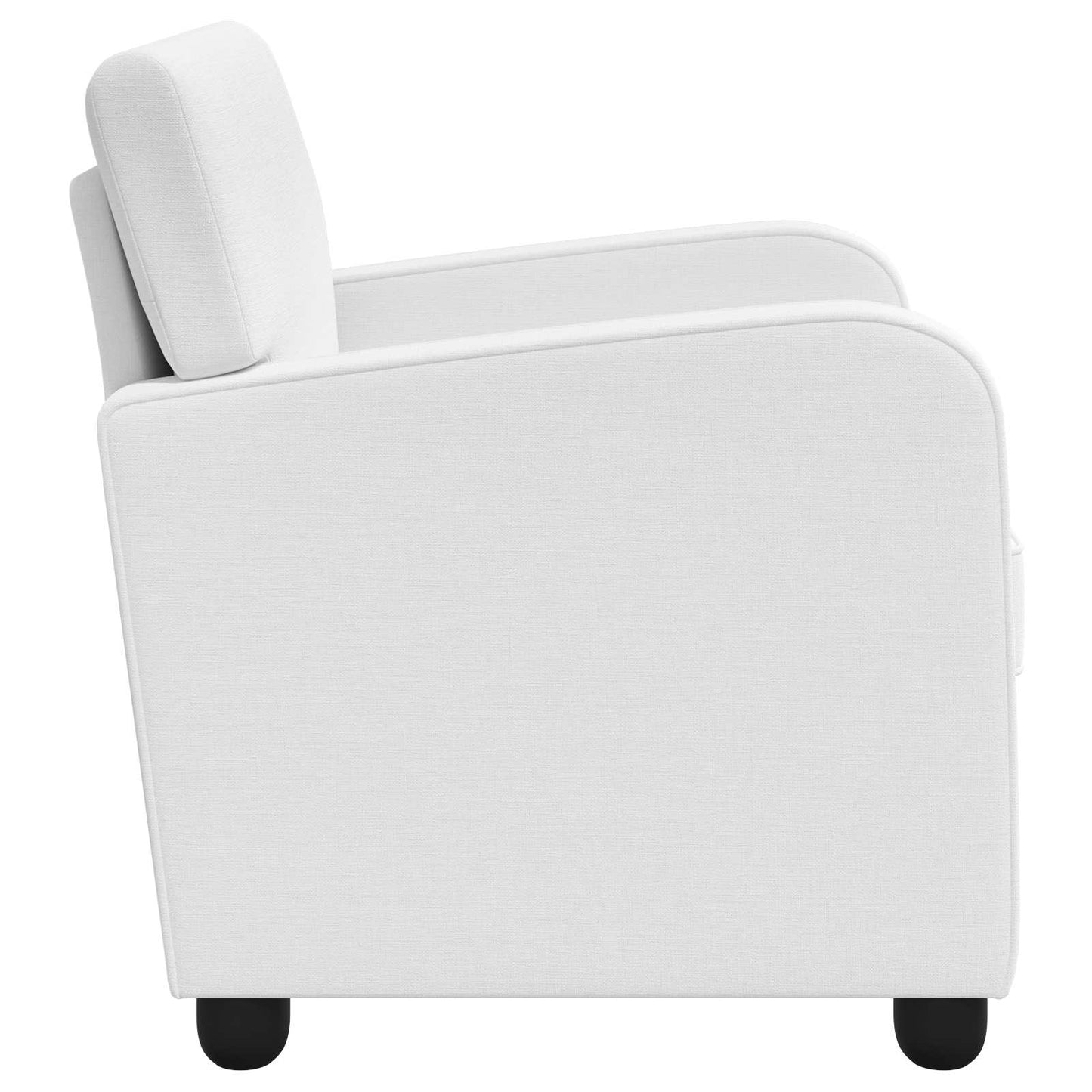 Armchair White Fabric