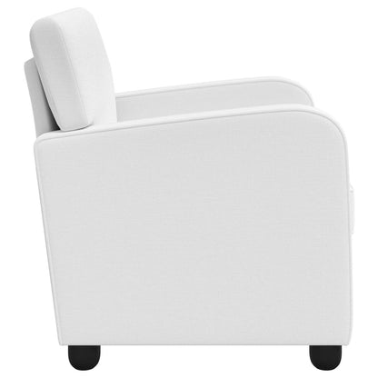 Armchair White Fabric