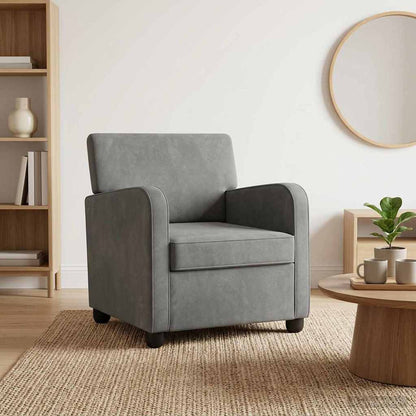 Armchair Dark Grey Velvet