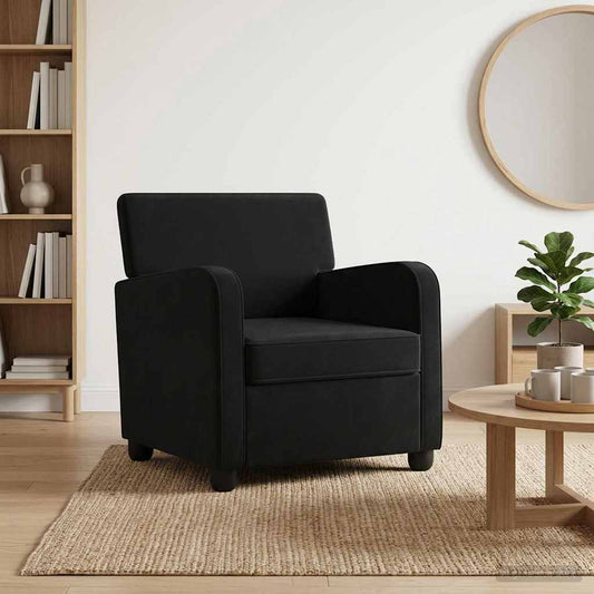 Armchair Black Velvet