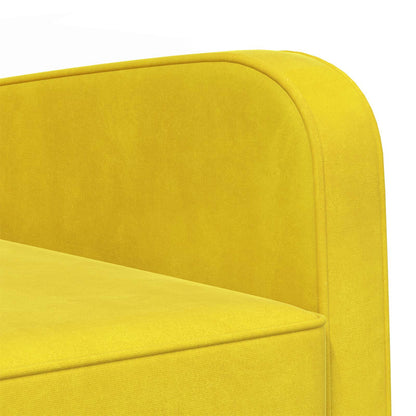 Armchair Yellow Velvet