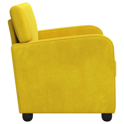 Armchair Yellow Velvet