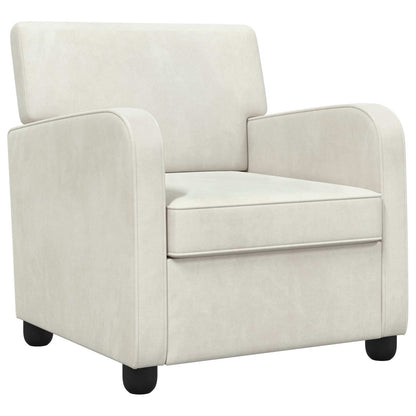 Armchair Cream Velvet