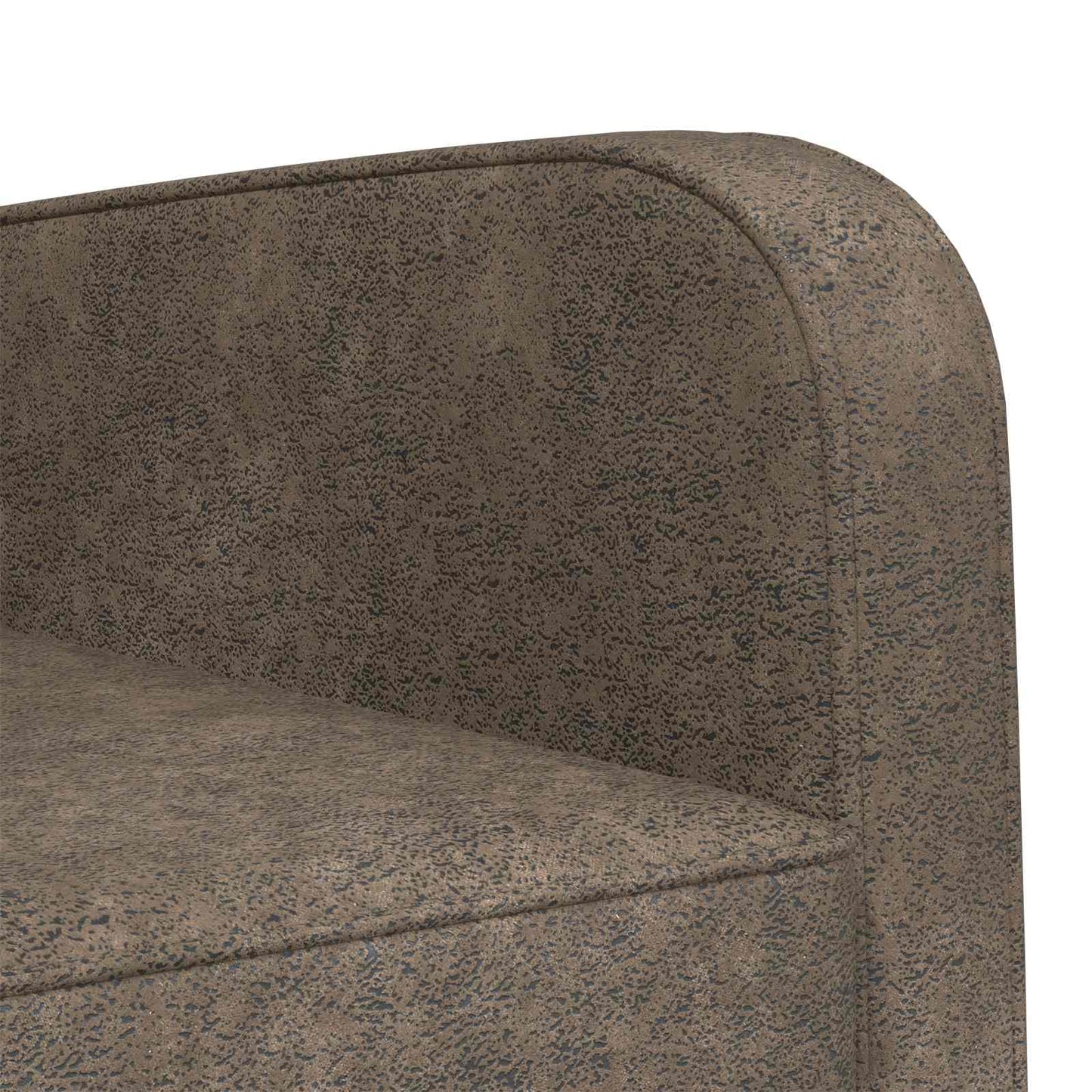 Armchair Dark Grey Faux Suede Leather