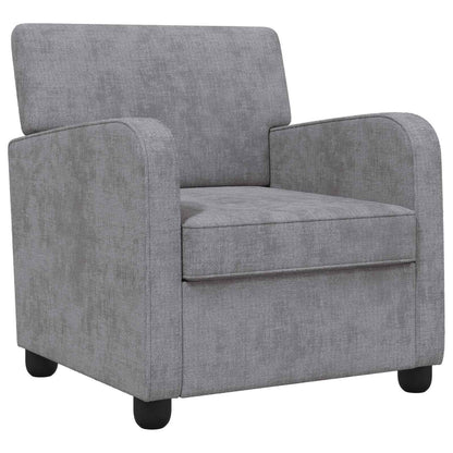 Armchair Light Grey Chenille