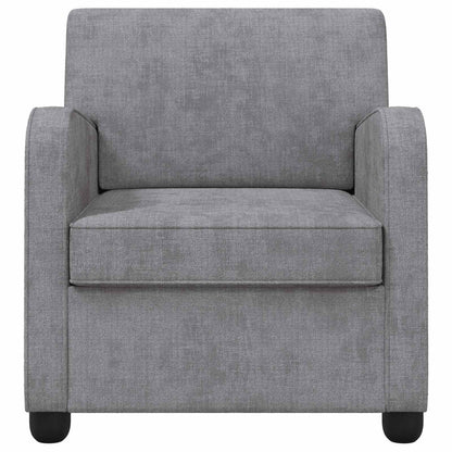 Armchair Light Grey Chenille