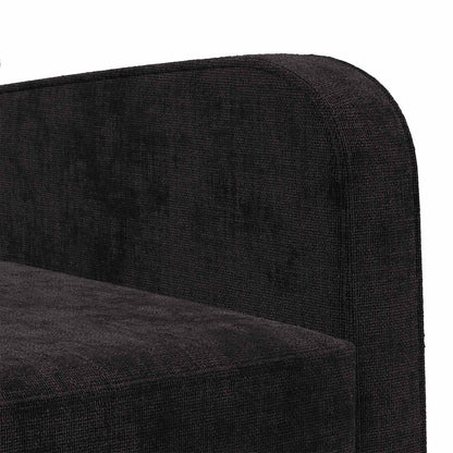 Armchair Black Chenille