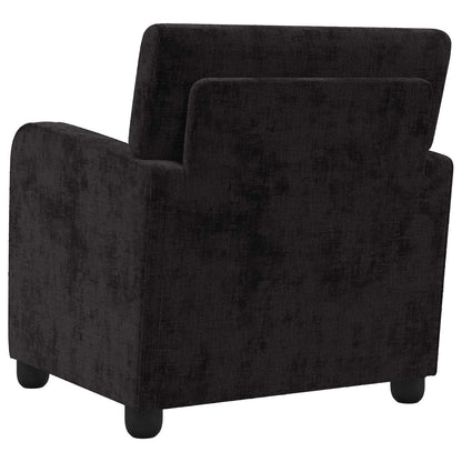 Armchair Black Chenille