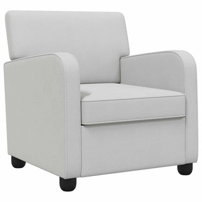 Armchair Light Grey Velvet