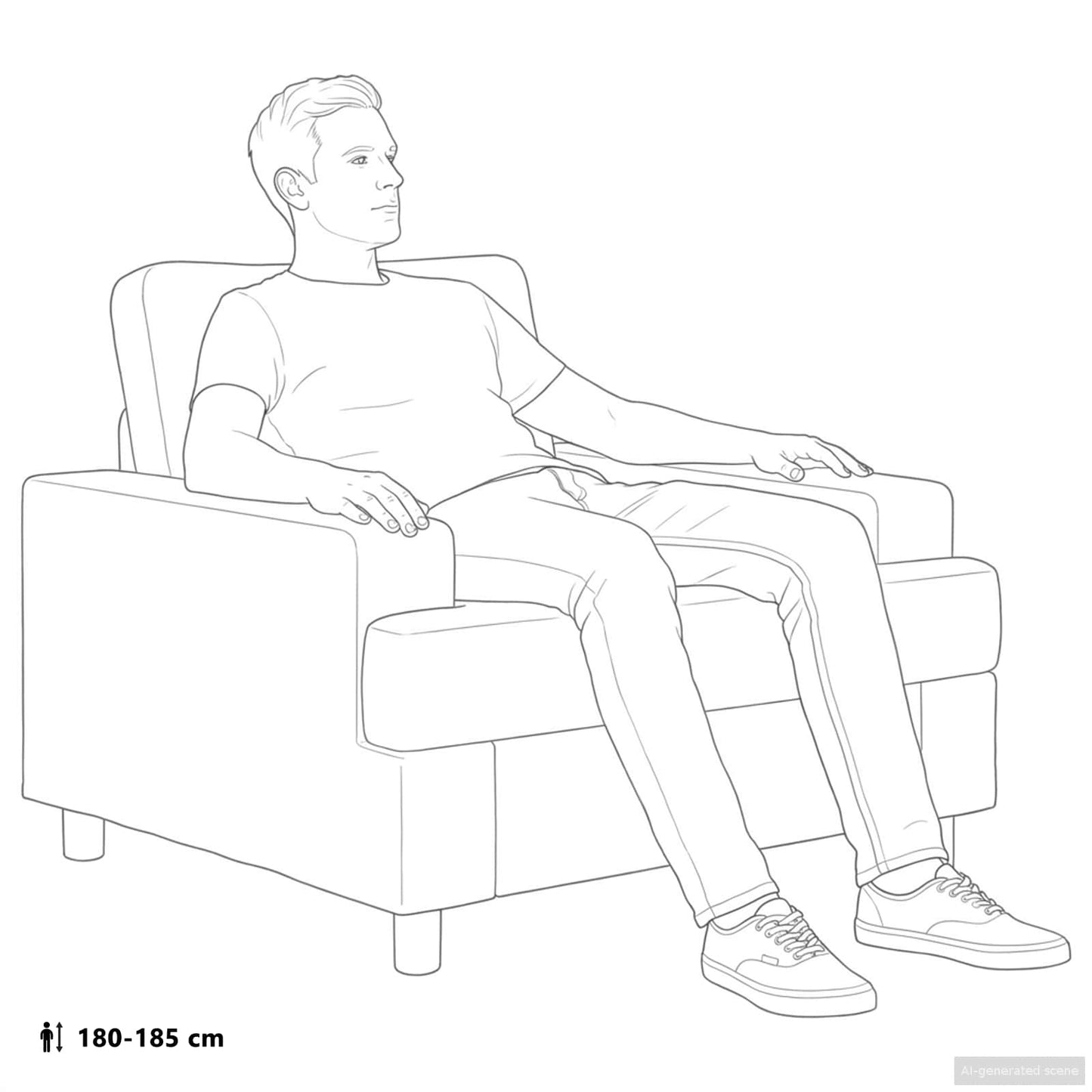 Armchair Dark Green Fabric