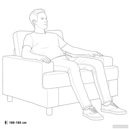 Armchair Taupe Fabric