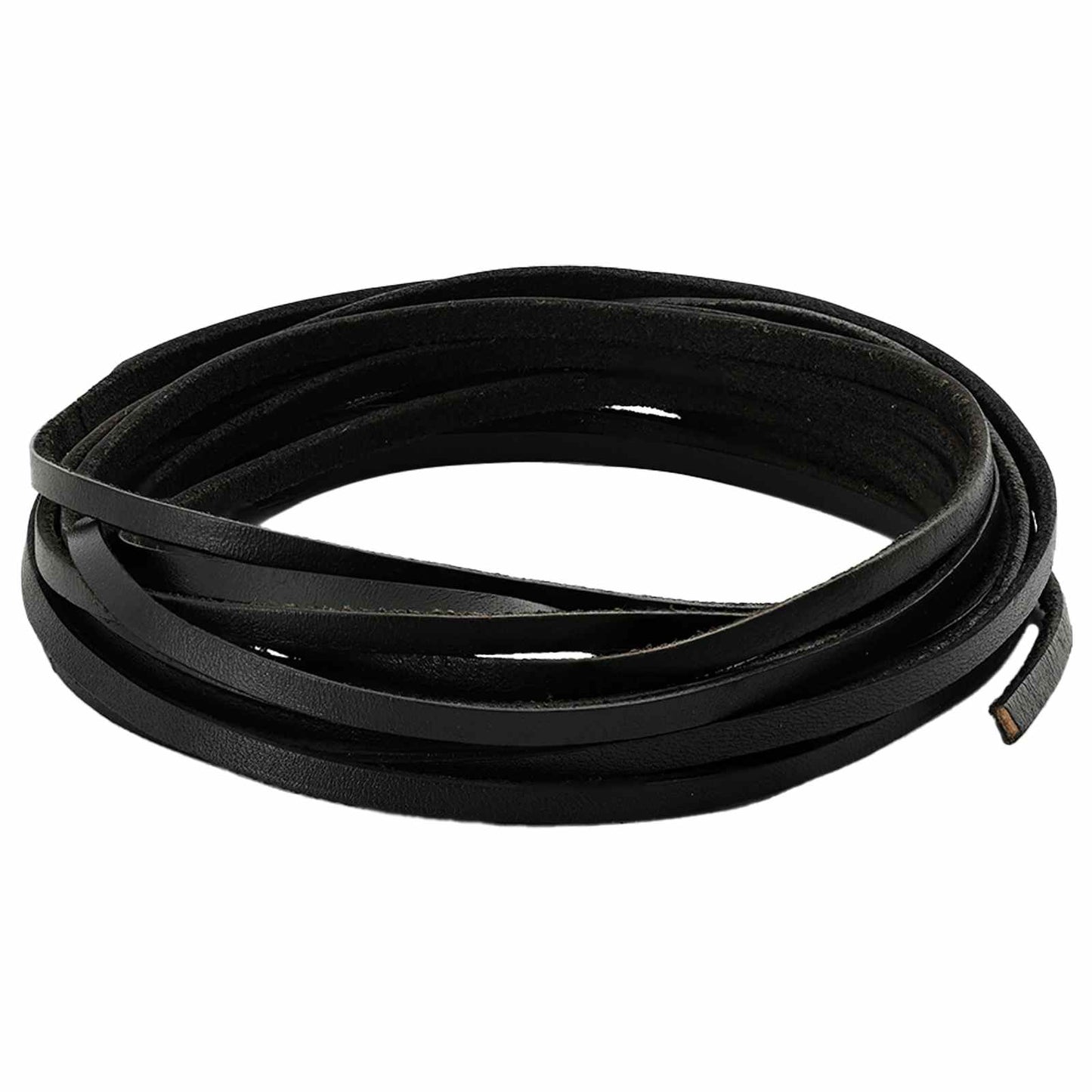Leather Strap 1 Black 200 x 0.3 cm Leather