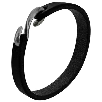 Leather Strap 1 Black 200 x 0.6 cm Leather