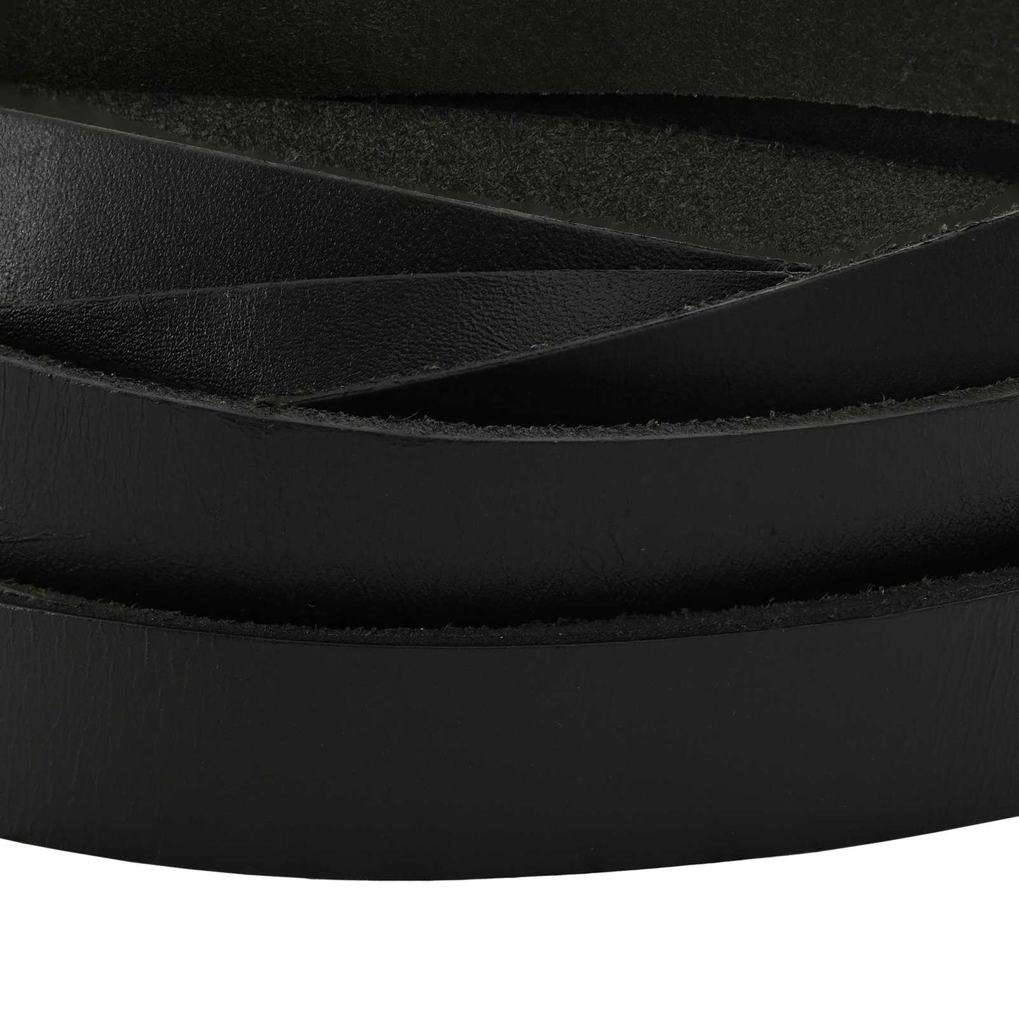 Leather Strap Black 200 x 2 cm Leather