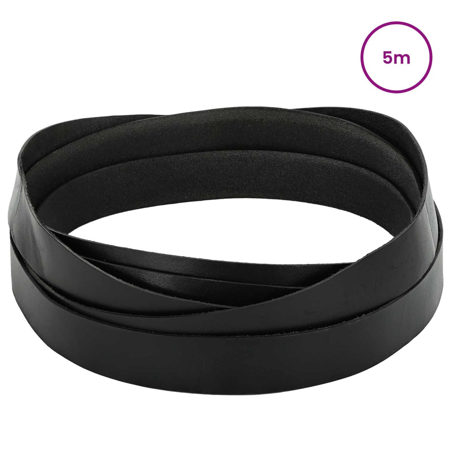 Leather Strap 1 Black 500 x 3 cm Leather
