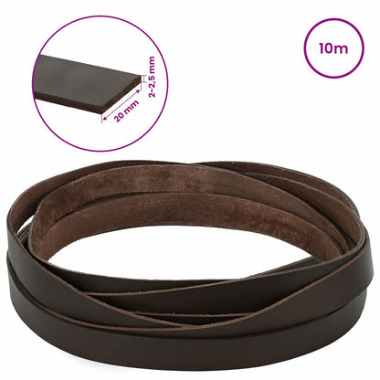 Leather Strap 1 Dark Brown 1000 x 2 cm Leather