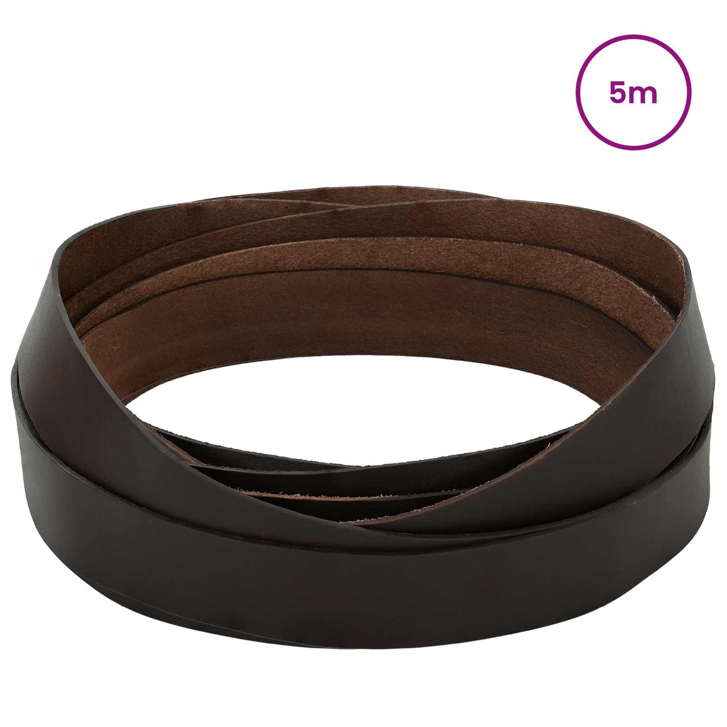 Leather Strap 1 Dark Brown 500 x 2.5 cm Leather