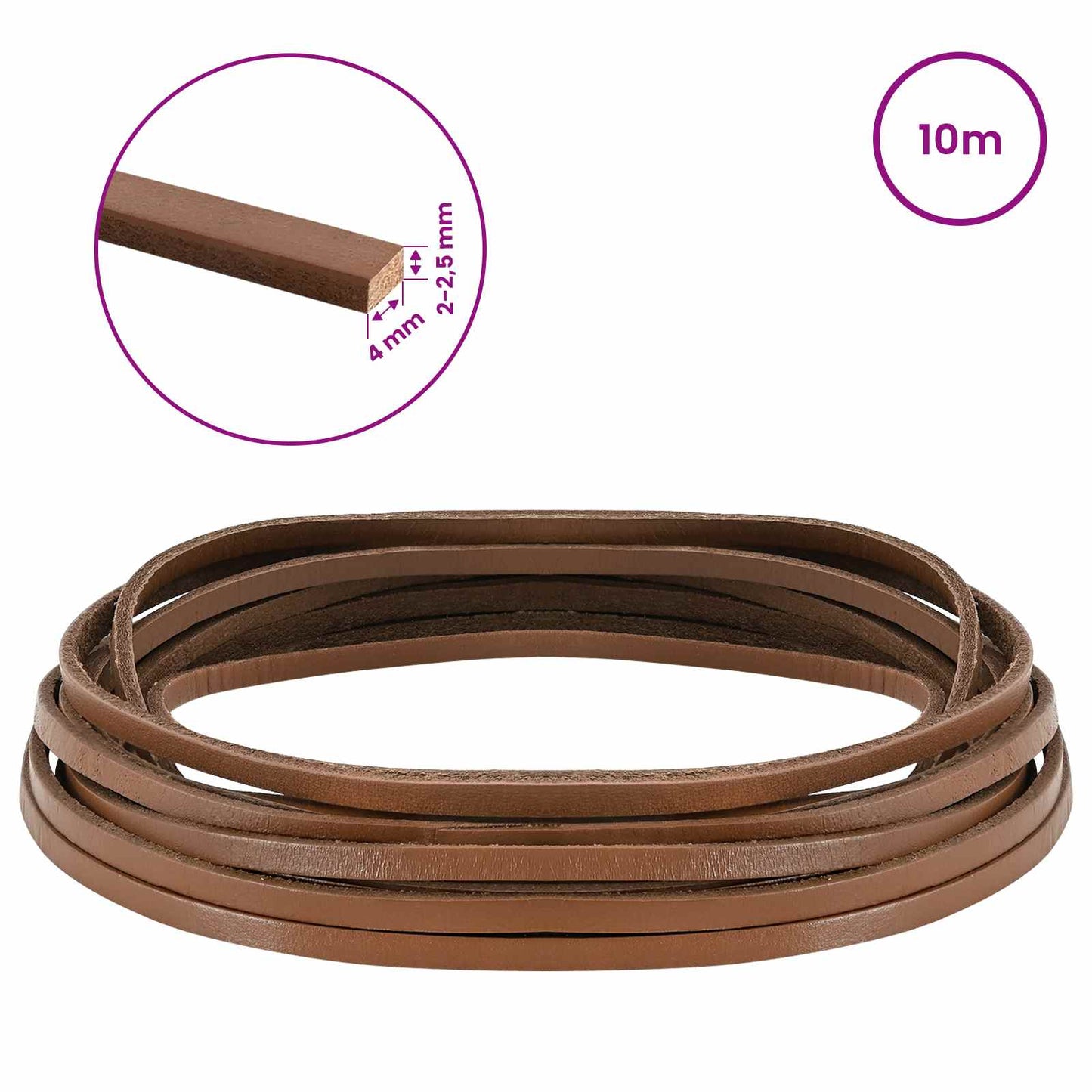 Leather Strap 1 Brown 1000 x 0.4 cm Leather