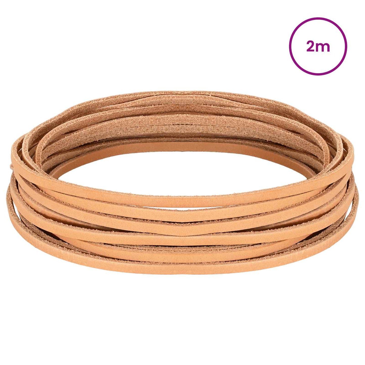 Leather Strap 1 Light Brown 200 x 0.3 cm Leather