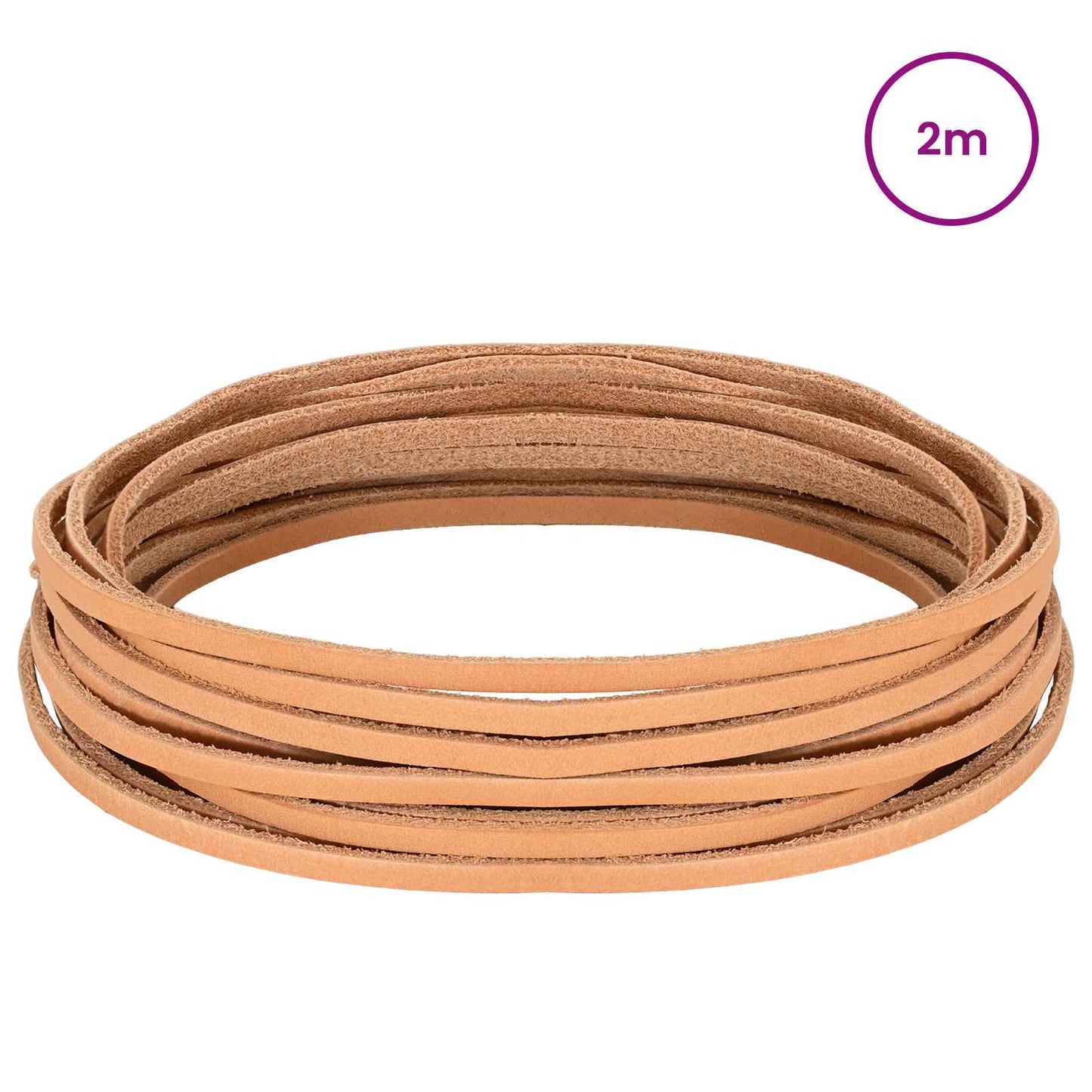 Leather Strap 1 Light Brown 200 x 0.4 cm Leather