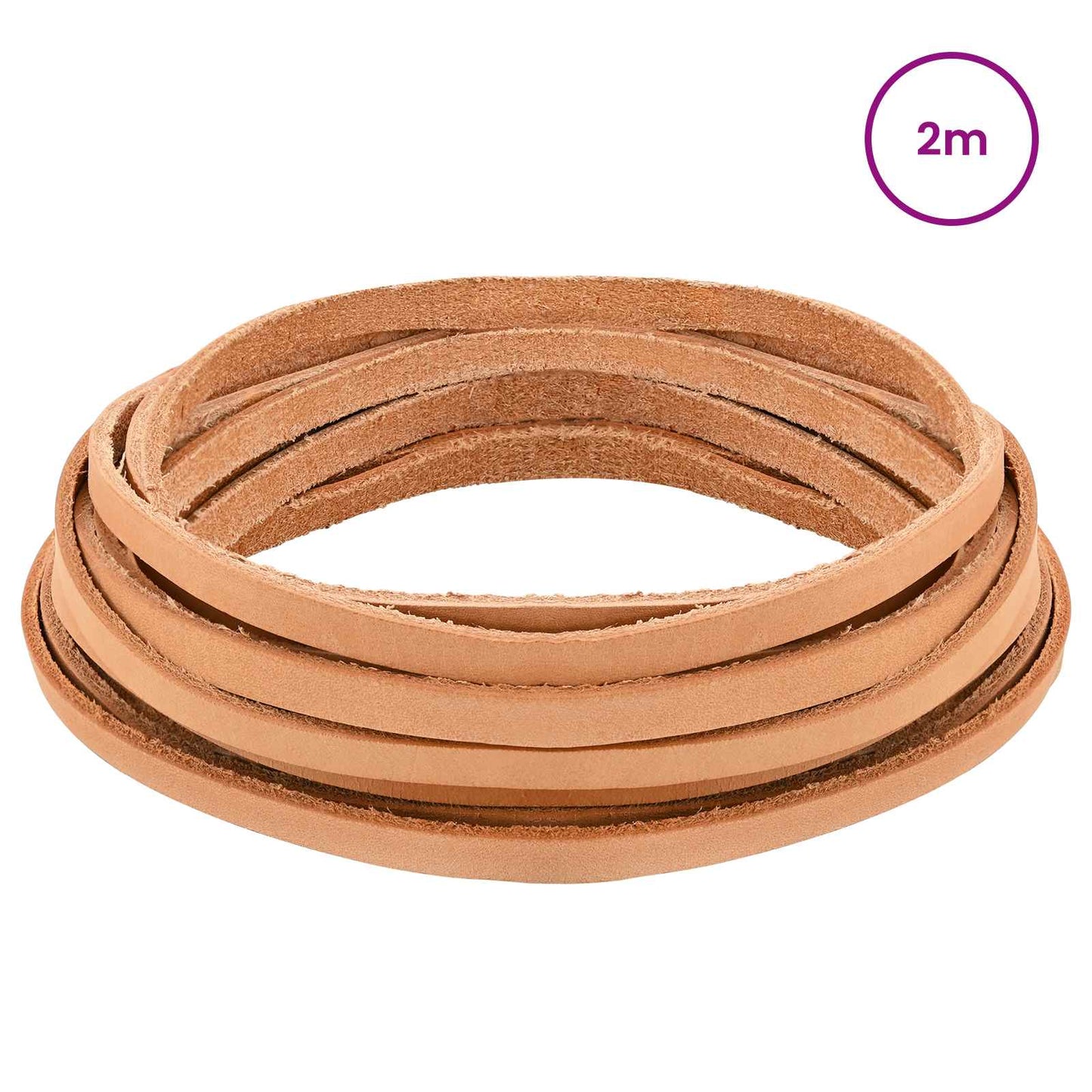 Leather Strap 1 Light Brown 200 x 0.6 cm Leather