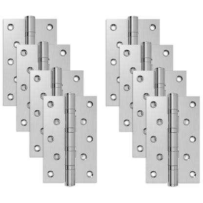 Hinge 8 pcs 125 x 75 x 13 mm Silver Steel
