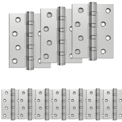 Hinge 16 pcs 100 x 78 x 13 mm Silver Steel