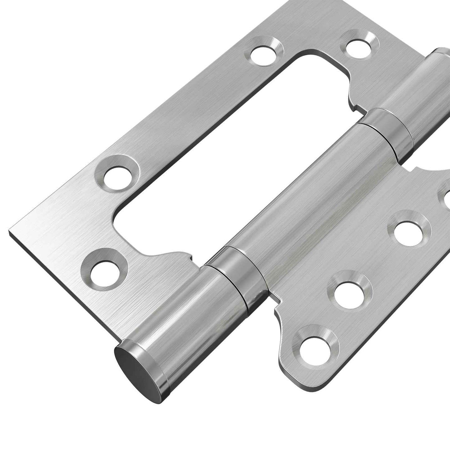 Hinge 4 pcs 100 x 75 x 13 mm Silver Steel